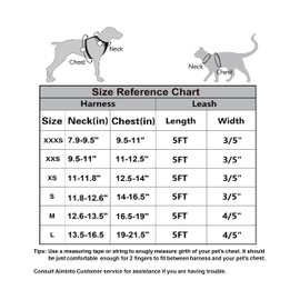 Aiminto Premium Denim Dog Harness and Leash Set, Step in, Breathable Mesh, Lightweight, Reflective Vest Harness - for Small Dogs (Pink, XS)