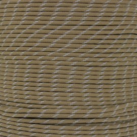 Paracord Planet 550 Paracord – Parachute Cord – Mil Spec Type III 7 Strand Core – Made in The USA (Reflective Coyote Brown)