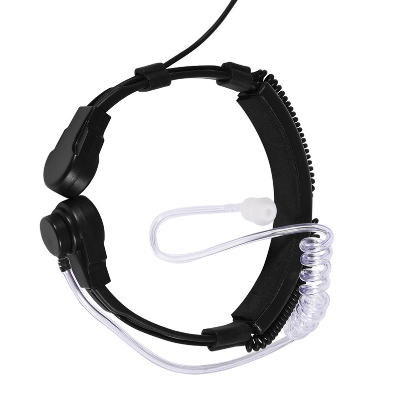 Throat Mic Headset Acoustic Tube Earpiece PTT for Baofeng UV5R