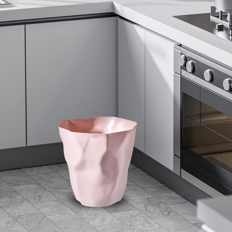 Milageto Trash Can Waste Paper Bin Household Dust Bin Without