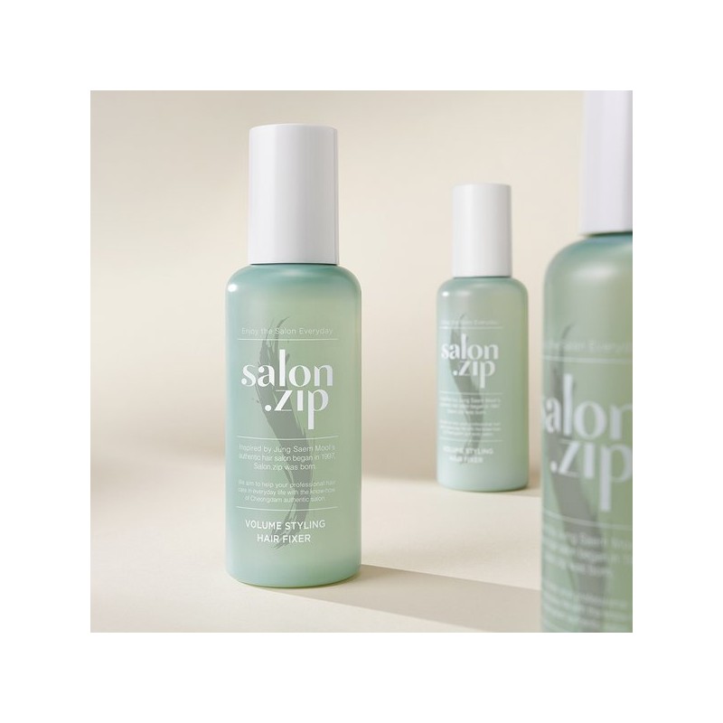 Salon Zip 살롱집 볼륨 스타일링 헤어 픽서 (+ 밀크팩50ml) Salon