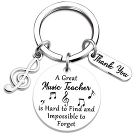 Ikacvb Music Teacher Gifts Thank You Gifts For Music Teachers Keychain Jewelry Best Teacher Appreciation Gift For Women Christmas Stuff