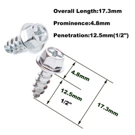 Raprance Wading Boot Studs, 30-Pack Steel Hex Head Cleats, Cross Screw Design for Rubber and Felt Soles