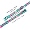 Olahibi Dog Collar and Leash Combo Set, Cute Rose Pattern,