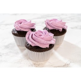 Bakerpan Purple Natural Food Coloring Powder - 30 Grams - Oil Based Fat Dispersible Dye-Free Food Coloring for Buttercream Frosting, Chocolate, Candy, Icing, Cookies, Cakes