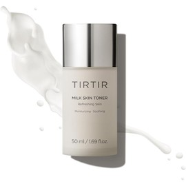 TIRTIR Milk Skin Toner 50ml - Tónico Facial Coreano Hidratante, Antimanchas, Antiarrugas, Calmante con Niacinamida, Ceramida, Extracto de Arroz y Manzanilla - Skincare K-Beauty para Todo Tipo de Piel