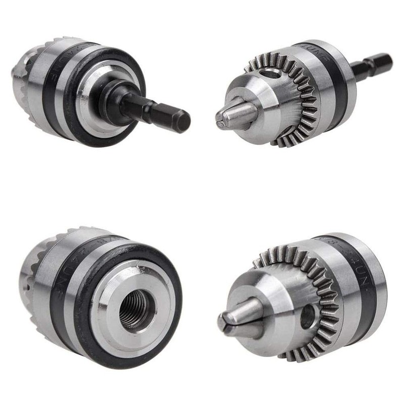 Bestgle 1.5-10mm Drill Chuck Adapter with 1/4" Hex Shank, Mount