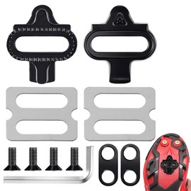 Bicycle Cleats with Non-Slip Cleat Plates, Compatible with Shiman MTB SPD Pedals SPD Cleats Set for Mountain Bike and Indoor Cycling Shoes