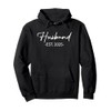 Husband Est 2025 Just Married Honeymoon Hubby Wedding Couple Pullover