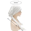 ZLYC Women's Chemo Turban Hat Headwraps Lightweight Beanie Hat, Braid