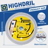 HIGHDRIL Diamond Tile Blade 3" 75mm x Arbor 3/8" 10mm
