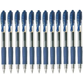 Pilot 040101203 - G205 Blue Gel Retractable 0.5mm PK12