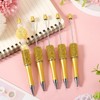 Elecrelive 10Pcs Rhinestone Beadable Pens Diamond Beadable Ballpoint Pens Glitter