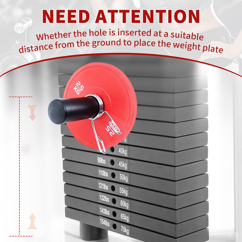 FNKTEK Weight Stack Pin And Spring Collar Weight Stack Extender