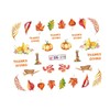 FOMIYES Beautiful Nail Stickers Maple Leaf Pumpkin Design 5 Sheets