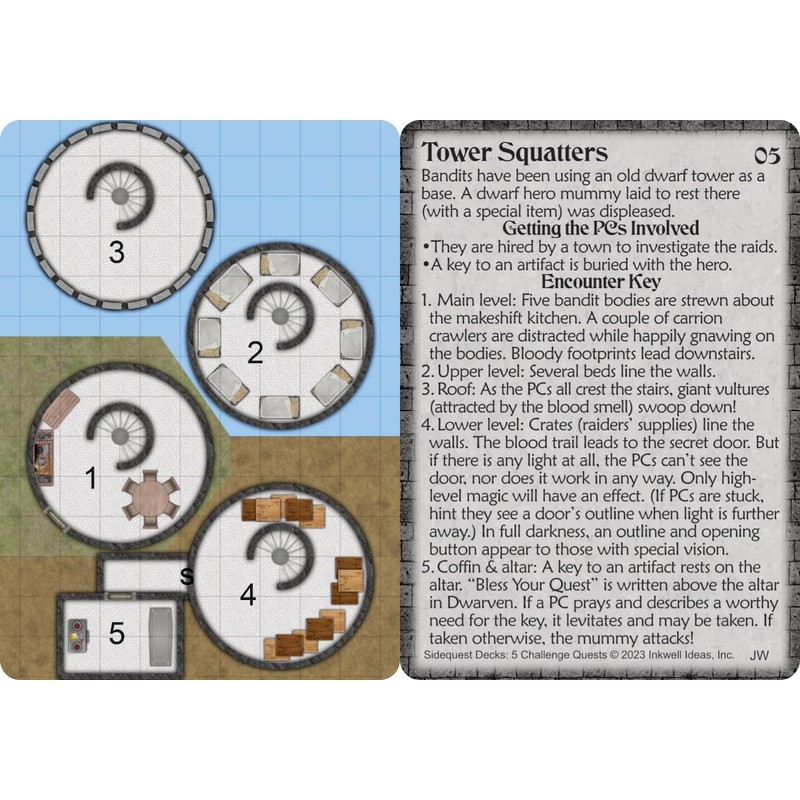 Inkwell Ideas Sidequest Decks: 5 Challenge Quests