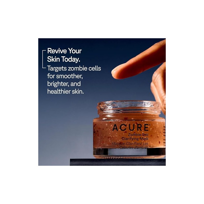Acure Mscara Exfoliante de Clulas Zombi Aumenta la renovacin celular