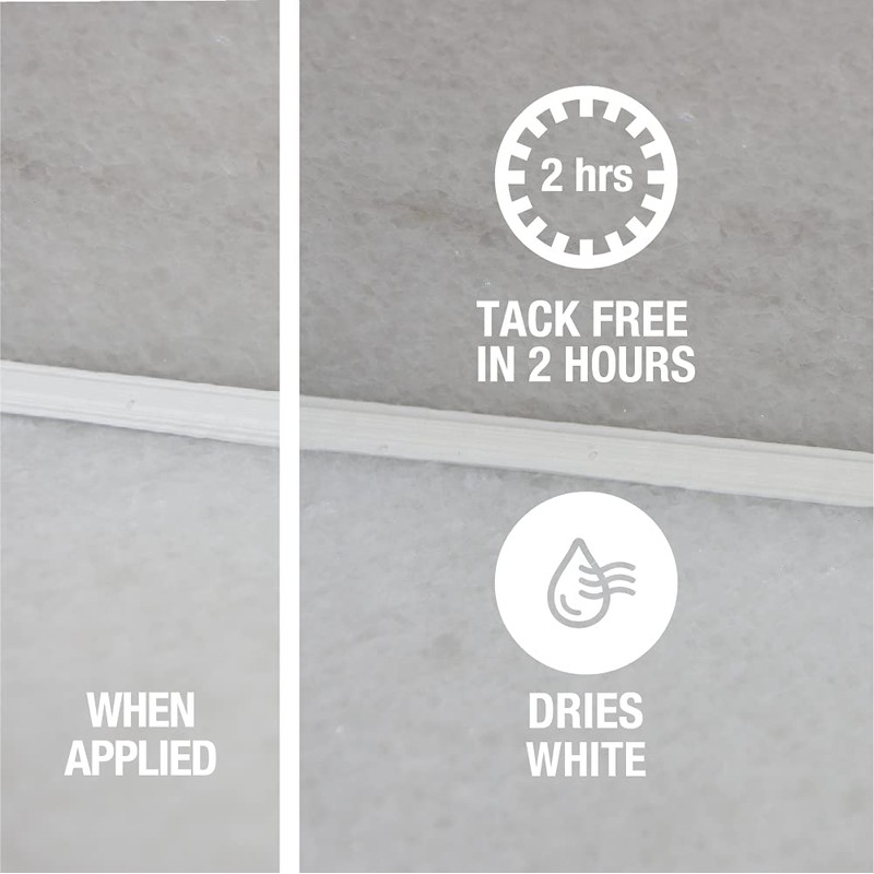 Oatey 30240 Tub-N-Tile Caulk, 6-Ounce, White