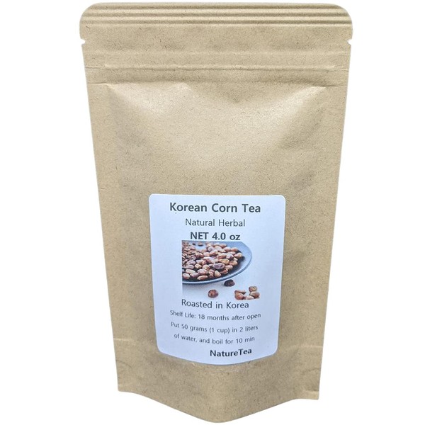 Corn Tea 옥수수차 - Roasted Corn Korean Herbal Tea from 100% Nature (12 oz)