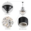 WUZUPS Crystal Chandelier 5-Light Pendant Ceiling Light Modern Lighting Fixture