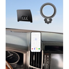 AbeeyGeomarn Magnetism Car Phone Holder for Toyota Land Cruiser 2007-2015 Accessories Compatible with MagSafe Hands-Free 360 Degree Rotation Adjustable Cell Phone Mount Does Not Affect Air Vent