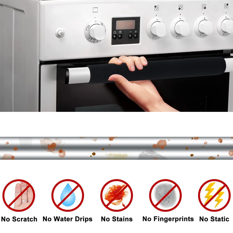 ZAWAGIIK 6Pcs Refrigerator Door Handle Cover Washable Kitchen Appliance Decor