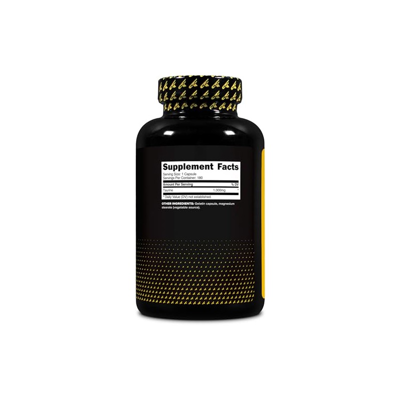 Primaforce Cápsulas de Taurina de 1000 Mg (180 Cápsulas), Suplemento