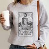 Munla The Reader Tarot Card Sweatshirt - Bookish Reading Witchy