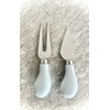 Cheese Spreader Set, 2-Piece, Light Blue Handles, Stainless Steel Blades