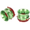 1 Pair NAB Hub Adapters Professional Polished Aluminum Reel to