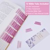 Bible Tabs, 72 Laminated Bible Tabs for Women and Men