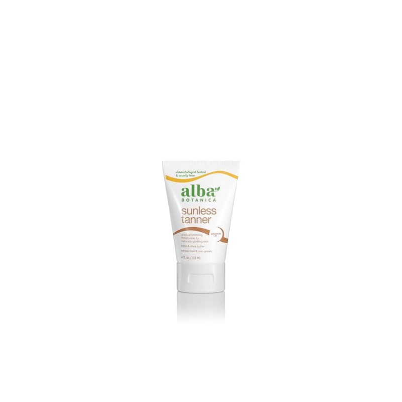 Alba Botanica Sunless Tanner Loción, 4 onzas