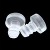Caishun 50PCS 0.4 Inch Recessed Rubber Anti Bump Granules Translucent