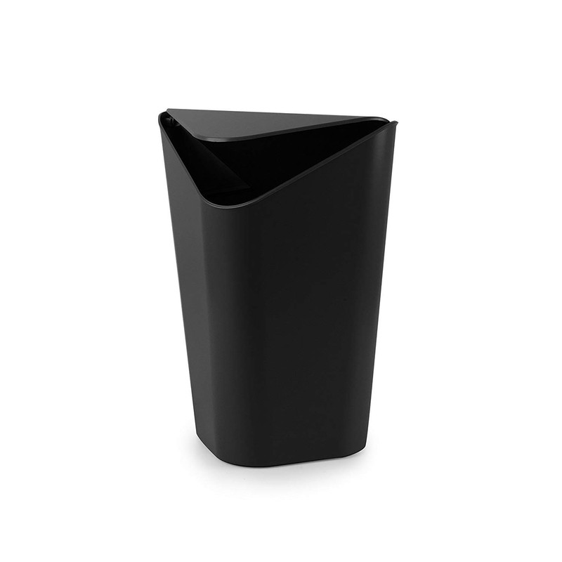 Umbra Square Trash Can with Swing Lid Pail Trash Can