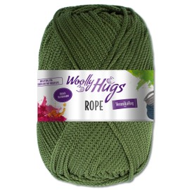 Frida's Wollhaus Woolly Hugs 200 g Rope Polyester Textile Yarn Wool Bag with Instructions 13 Colours (72 | Olive)