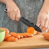 Kitchen Knife Set Japanese Damascus Pattern Stainless Steel 2 Pcs