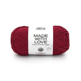 Lion Brand Yarn Tom Daley - The Cottony One, Yarn for Knitting and Crocheting, Robbie Red, 1 Pack