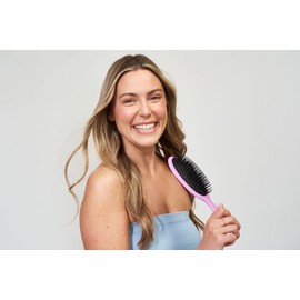Oz Essentials Oval Cushion Detangler Brush - Purple
