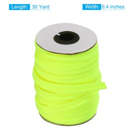 sourcing map Piping Cord Trim 30 Yards 1/2 Inch Piping Ribbon for Sewing DIY Crafts Fabric Edge Trimming Fluorescent Green