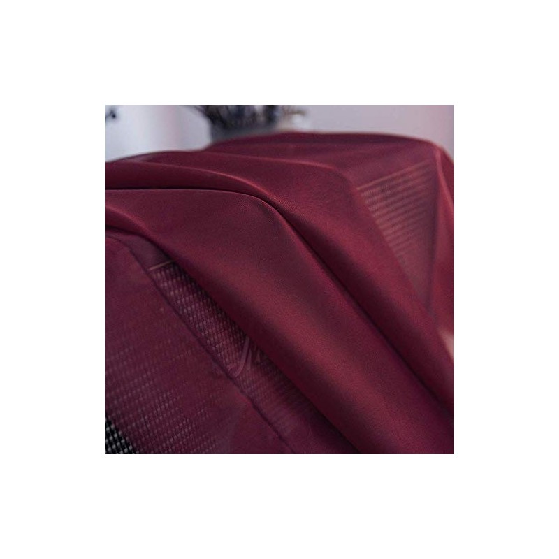 Megachest TAILORED VOILE WINDOW SCARF PELMET 26 color choices (BURGANDY,