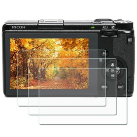ZLMC Screen Protector for Ricoh GR III GR III X GRIII GR 3 GR3 GR IIIx GRIIIx GR3x, 9H Hardness 0.3mm Ultra-thin Tempered Glass Screen, Full Coverage Edge to Edge Protection [3 Pieces]