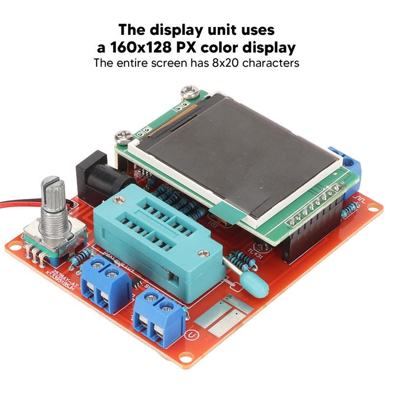 Transistor Tester Module Auto Detect High Accuracy 25pF to 100mF