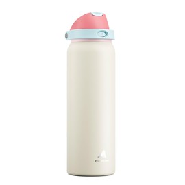POWCAN 40 oz Large Water Bottle with Handle for Sports: Quick Open Straw and Spout Lid, Leakproof, Carry Handle, Vacuum Insulated Flask with straw for Hiking, Outdoors, Workout, Travel (Breezy Sunday)