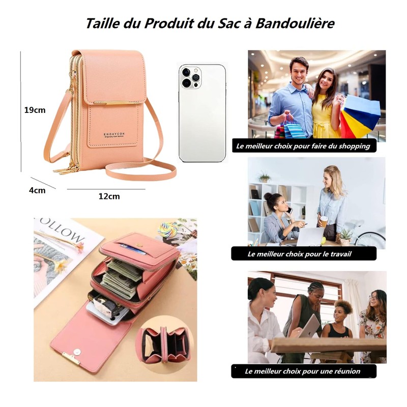 Narunii Handbag Shoulder Bag Purse Women Mini Phone PU Leather
