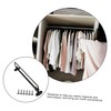 WHAMVOX 1pcs Telescopic Closet Rod Retractable Hanging Rail for Wardrobe