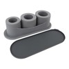 Hollow Cylinder Ice Cube Tray Quick Release Silicone High Low