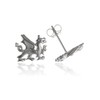 Wales/Welsh Dragon Stud Earrings/Ear Studs - 10mm W X 8mm