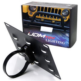 iJDMTOY No Drill Required 3-Inch Bumper Guard Tube Mount License Plate Bracket/Holder (Not Fit 2.5 or 2.75 Inches Bullbars)