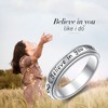 HOOHWE Anxiety Ring for Women, S925 Sterling Silver Fidget Rings