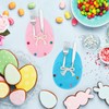 SilverChry Cutlery Holder Easter Bunny, 12 Pieces Cutlery Bag Felt